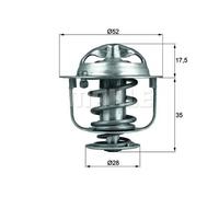 Thermostat TX 119 82D MAHLE pour ROVER HONDA ACURA