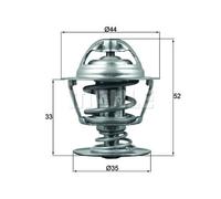 Mahle Original Thermostat TX 173 88D - Liquide de refroidissement pour Peugeot, Citroën