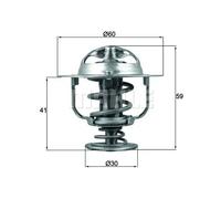 Mahle Original Thermostat TX 177 82D – 82°C pour Hyundai Toyota Kia