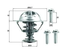 Thermostat TX 202 90D MAHLE pour VOLVO FORD