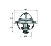 Mahle Original – Thermostat liquide de refroidissement TX2771D