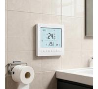 Thermostat Wi-Fi à piles, contrôle pour chaudière à gaz, pour thermostat Tuya programmable quotidiennement, avec écran tactile et accès à distance
