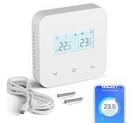 Thermostat WiFi à Programmation Quotidienne pour chaudières gaz et fioul - Alimentation Pile, 2 Fils, Contrôle Vocal Alexa/Google Home, Gestion à Distance Via Tuya Smart BOT-R15W-WIFI