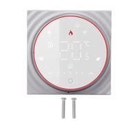 Thermostat WiFi, contrôle intelligent pour maison, écran LED Programmable vocal, économie d'énergie pour scène de chauffage électrique (Blanche)