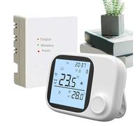 Thermostat WiFi | Dispositifs de sans fil avec écran numérique, thermostat Wi-Fi intelligent, contrôle par application et voix pour maison, famille, intérieur, bureau, chambre à coucher