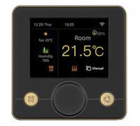Thermostat WiFi intelligent avec écran LCD couleur compatible avec Alexa et chauffage au sol électrique, avec programmation programmable et support vocal (WIFI Electric16A)