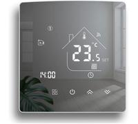 Thermostat WiFi Intelligent, Ecran Miroir Thermostat chaudière à gaz, Thermostats Connecté, Thermostat programmable Filaire, 3A