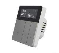 Thermostat WiFi intelligent, pour application Tuya Smart et commande vocale, sortie 16 A, 5 + 2 périodes de temps programmables, écran LCD, 90-230 VAC, compatible avec chauffage au sol électrique/eau