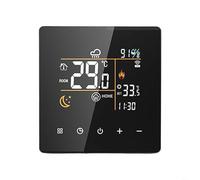 Thermostat WiFi intelligent pour chauffage domestique, contrôleur numérique programmable avec télécommande, protection haute température, anti-gel, ligne de détection 16 A/25 A (noir, 3 A)