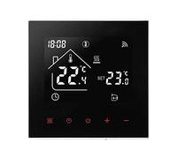 Thermostat WiFi intelligent pour chauffage par le sol radiant avec chaudière, avec écran LED et panneau tactile, pour intérieur, compatible avec Alexa et Google Home (noir - chauffage de chaudière 3A)