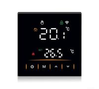 Thermostat WiFi intelligent pour radiateur pour chaudière à gaz et chauffage au sol avec programme programmable et écran tactile (chauffage électrique 16 A)