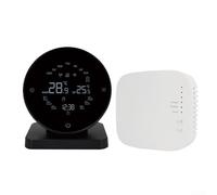 Thermostat WiFi intelligent, thermostat numérique non programmable, contrôleur de température ambiante sans fil pour chaudière à gaz et chauffage au sol, alimenté par USB, noir