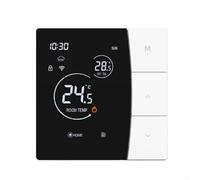 Thermostat WiFi pour application, contrôleur non programmable 3 A/16 A pour chauffage au sol électrique, systèmes de chaudière à eau et à gaz, commande vocale compatible avec Alexa et (blanc, 16A-WIFI