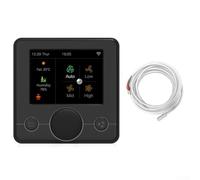 Thermostat WiFi pour chaudière à gaz, sans fil, télécommande murale WiFi, compatible chauffage au sol électrique pour chaudière à gaz, eau (électrique, noir)