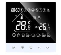 Thermostat WiFi programmable pour chauffage au sol, application et commande vocale pour Tuya, 100-240 V AC, pour chauffage au sol électrique ou à eau (S4-GB-WIFI)