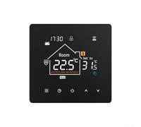 Thermostat WiFi programmable pour chauffage au sol pour systèmes électriques à eau, prend en charge la télécommande, précision de la température ± 1 °C, noir 16 A (3 A)