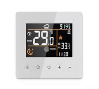 Thermostat WiFi programmable pour la maison, contrôleur numérique avec écran couleur LCD, télécommande via application, anti-gel et protection haute température (blanc-25 A)