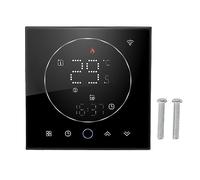 Thermostat WiFi Programmable pour maison intelligente, avec écran tactile couleur, pour chauffage de chaudière, AC95-240V (Noire)