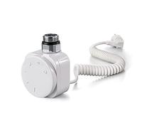 Thermostate avec résistance électrale pour sécher les serviettes de bain - Très facile à utiliser avec son roulette manuelle - Finition blanc mat