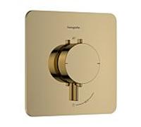 Thermostatique encastré Hansgrohe Ecostat Comfort Q 33712990, pour 1 sortie, 25,9 l/min, aspect or poli