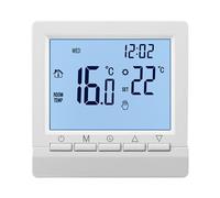 Thermostats programmables pour la maison - Thermostats d'ambiance avec écran LCD intelligent monté sur le mur avec batterie - Thermostats domestiques automatiques Contrôle précis de la température