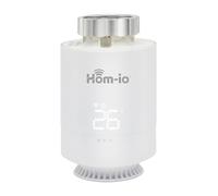 Thermovalve Smart HOM-TERMOV2 supplémentaire Hom-IO, télécommande Multi-pièces 5-30°C, Open Window, Anti-Gelo | Compatible Thermostat WiFi et systèmes Smart Home