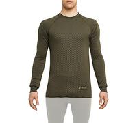 Thermowave 3in1 sous Vetement Thermique Homme Laine Merinos - Maillot De Corps Homme - T-Shirt Merinos - Tissu Mèche Extra Chaude 330 GSM à Séchage Rapide pour l’Hiver, M