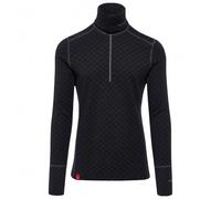 Thermowave - Merino Xtreme L/S Shirt 1/2 Zip Turtle Neck - Sous-vêtement mérinos - M - black / dark grey melange
