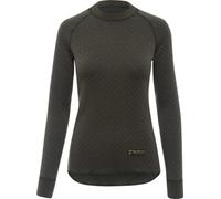 Thermowave Xtreme 3-en-1 -sous-Couche Femme - sous-vêtement Thermique en Laine mérinos - Ras-du-Cou - Extra Chaude 330 GSM - Séchage Rapide - Vert Forêt - L