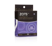 Thermoweb Zots Lot de 300 pastilles adhésives transparentes Taille S 1,9 x 0,6 cm