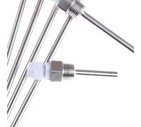 Thermowell en acier inoxydable 12 fils NPT pour protection de capteur, design tube aveugle compatible avec les capteurs industriels pour capteurs de température (300 mm)