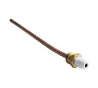 Thermowell en laiton pour capteur de température, pour raccord de tuyau BSP G 1/2", design étanche pour environnements difficiles (250 mm)
