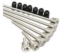Thermowell Thermopocket Lot de 2 manchons de protection en acier inoxydable pour sonde de température 1/2" 8 x 150 mm