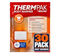 ThermPak Lot de 30 Patchs Chauffants adhésifs activés par l'air 10 Heures | Patchs chauffants à usage unique pour le dos, les épaules ou l'abdomen - Se fixe aux vêtements pour un confort par temps