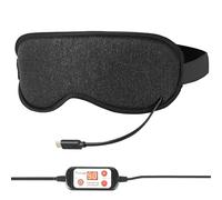 THERMRUP Masque pour les yeux chauffant avec réglage précis de la température de 40 à 50 °C, thérapie bénéfique infrarouge lointain avec chaleur humide