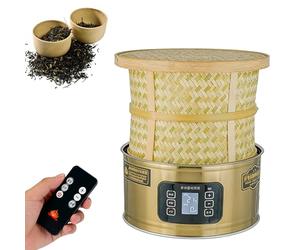 Théro électrique avec contrôle de la température, adapté pour rôtir, sécher et améliorer l'arôme du thé à la maison. (Gold)