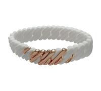 theRubz Bracelet 100408 blanc rose silicone acier inoxydable rose acier et silicone (15 mm)