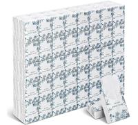 Therwen Lot de 100 mini paquets de mouchoirs de poche en vrac, 3 plis, format de poche, format de poche (Happy Tears)