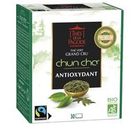 Thés de la Pagode Chun Cha Thé Vert Grand Cru Antioxydant Bio 30 Sachets