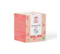 Thés de La Pagode - Infusion Glacée Bio Pêche - Préparation à Froid en 15mn - Boisson Fruitée, sans Sucre Ajouté ni Théine - Agriculture Biologique - 6 Sachets