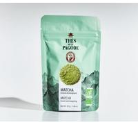 Thés de La pagode - Matcha Bio Japonais - Umami et Énergisant - Sans Amertume - Poudre 100% Issue de Feuilles de Tencha Ombragées - Sachet de 30g