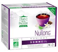Thés de la Pagode - Rooibos Nuïlong - En forme de pagode pour une meilleure diffusion - Contribue à retrouver le sommeil - 18 sachets