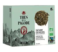 Thés De La Pagode Thé Vert Cru Naturel Bio Fairtrade 20 Infusettes