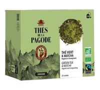 Thés De La Pagode Thé Vert & Matcha Bio Fairtrade 20 Infusettes