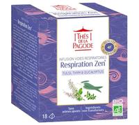Thés de la Pagode Thés de la pagode bio respiration zen 18 infusettes x18
