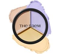 THESAEM Cover Perfection Triple Pot Concealer 03 Correct Up Beige - pour peaux claires à très claires - Correcteur 3 couleurs à couvrance totale - Couvre les imperfections, cernes, rougeurs