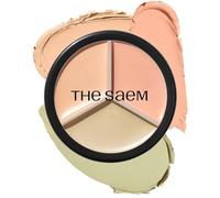 THESAEM Cover Perfection Triple Pot Concealer 03 Correct Up Beige - pour peaux claires à très claires - Correcteur 3 couleurs à couvrance totale - Couvre les imperfections, cernes, rougeurs