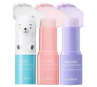 THESAEM Iceland Lot de 3 bâtons hydratants pour les yeux 6,8 g - Baume rafraîchissant pour les yeux au collagène et aux peptides - Baume rafraîchissant pour les yeux avec cernes et poches - Traitement