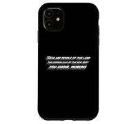 These are The People of The Land | Selles des années 70 Coque pour iPhone 11