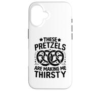 These Bretzels are Making Me Thirsty Oktoberfest Bretzel Coque pour iPhone 16